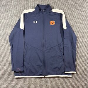 Under Armour Jacket Women's S Auburn Tigers Full Zip Track Navy Blue White